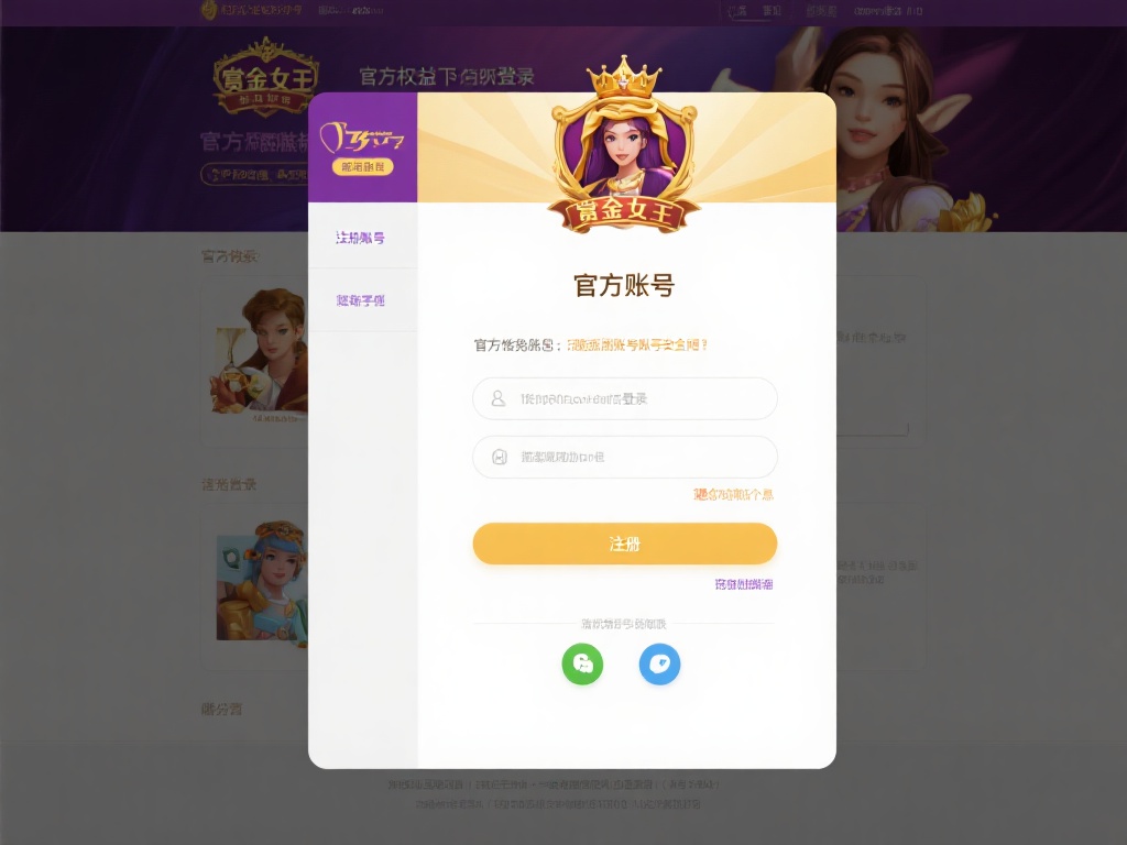 注册官方账号
首先，在赏金女王的官网注册一个账号