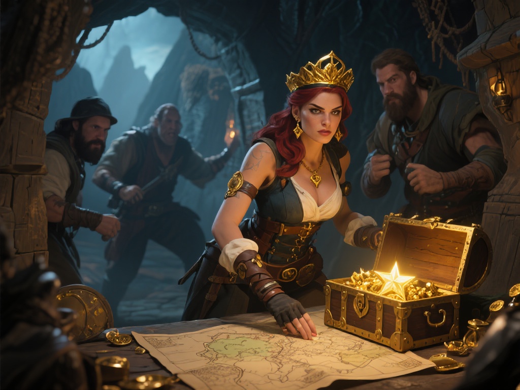 赏金女王并不是普通的冒险者，她在行动中注重计划性和