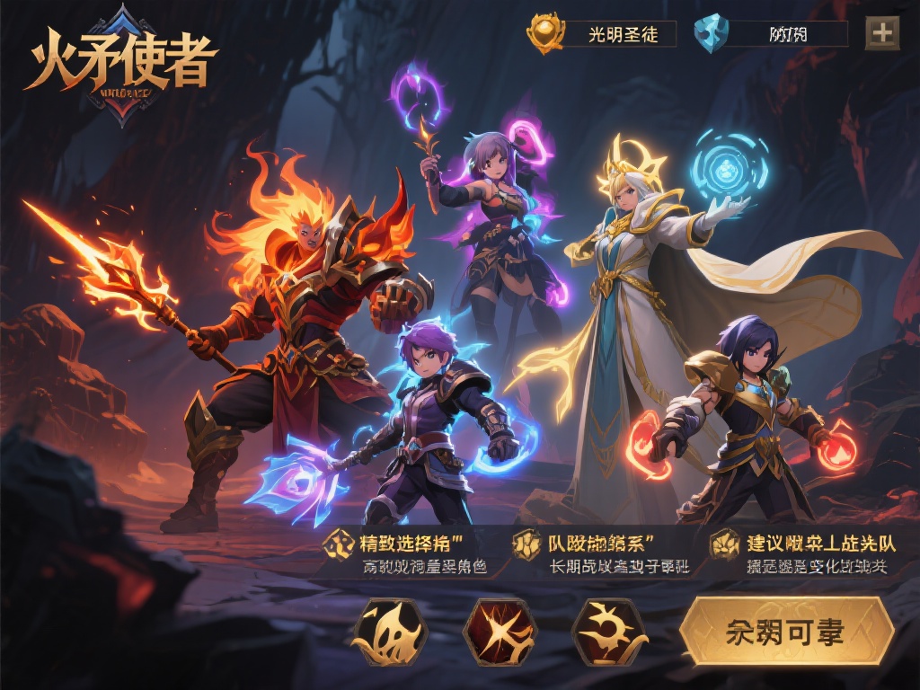 精心选择角色与队伍搭配
游戏中的每个角色都有独特